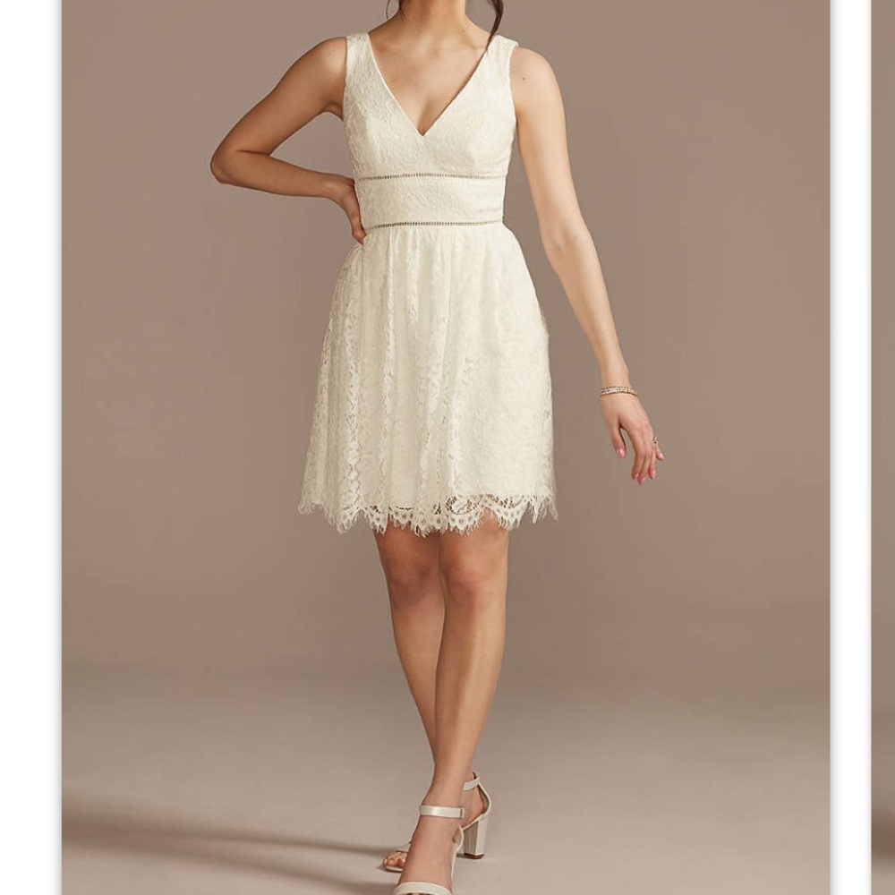 White dress, brand new with tags on